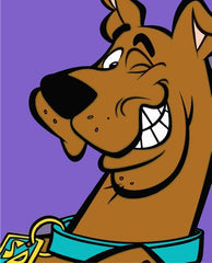 Caracterul Scooby Doo care face cu ochiul