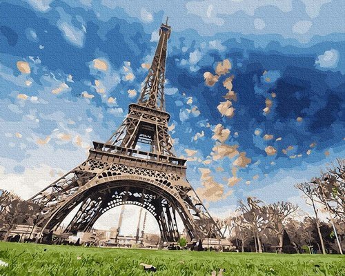 turnul Eiffel din Franta vazut de la baza