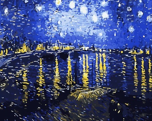 Peisaj in stilul Starry Night